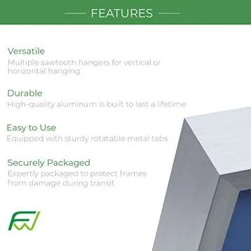 FrameWorks 16x24 Brushed Aluminum Poster Frames – Modern Brushed Metal Design w/Shatterproof Plexiglass, Perfect for Posters, Artwork, Paintings, Wall Displays – Home or Office Decor, Black - 1 Pack