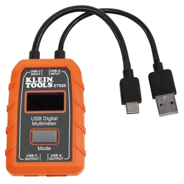 Klein Tools ET920 USB Power Meter for Precise Voltage & Current Measurement