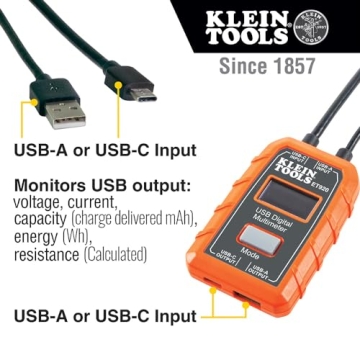Klein Tools ET920 USB Power Meter for Accurate Readings