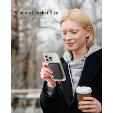 5000mAh Slim Portable Charger with Built-in USB-C