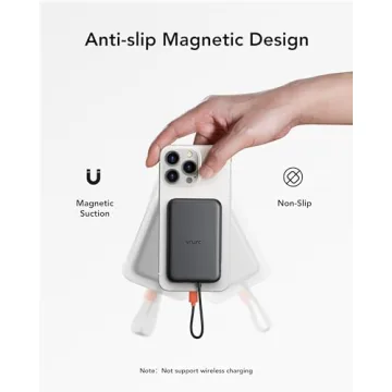 5000mAh Slim Portable Charger with Built-in USB-C