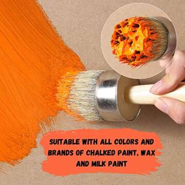 Mr. Pen- Chalk Paint Brush, 2 Inch, Wax Brush, Round Paint Brush, Wax Brush, Chalk Paint Brushes for Furniture, Chalk Paint Brushes, Wax Brush Chalk Paint, Furniture Paint Brush, Chalk Brush