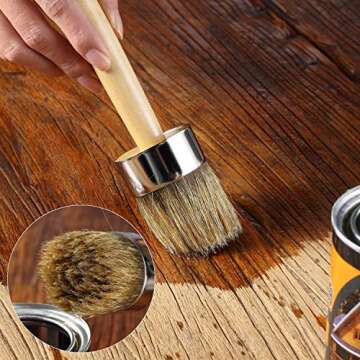 Mr. Pen- Chalk Paint Brush, 2 Inch, Wax Brush, Round Paint Brush, Wax Brush, Chalk Paint Brushes for Furniture, Chalk Paint Brushes, Wax Brush Chalk Paint, Furniture Paint Brush, Chalk Brush