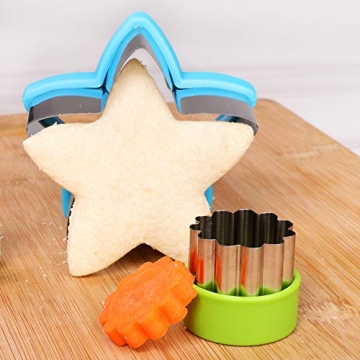Fun Sandwich Cutter Set for Kids with Veggie Cutters