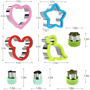 Fun Sandwich Cutter Set for Kids with Veggie Cutters