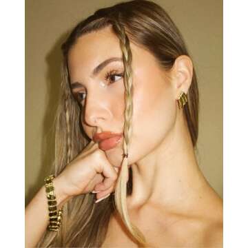 PAVOI Rhodium Plated Vintage Chunky Angel Wing Statement Stud Earrings for Women | Gold Earring Pair