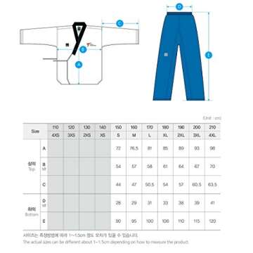 MOOTO Korea Taekwondo Poomsae Uniform WT Logo Taebek Dan MMA Martial Arts Karate Judo Kick Boxing (1...