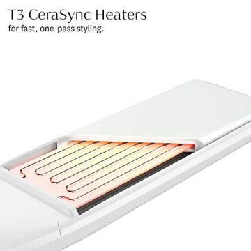 T3 Micro T3 Lucea 1” Professional Straightening Styling Iron Digital Ceramic Flat Iron with 9 Adjustable Heat Settings for Straight Smooth Hair Waves and Curls