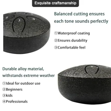 Bigwaves Rain Drum - 6-Note Outdoor Chime for Relaxation