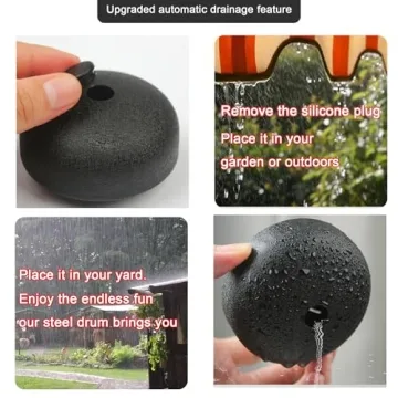 Bigwaves Rain Drum - 6-Note Outdoor Chime for Relaxation