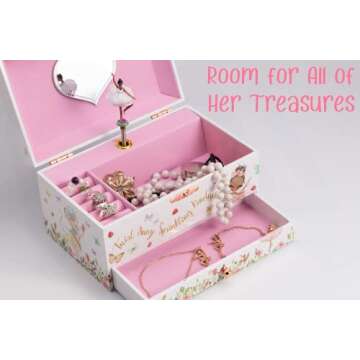 Enchanting Ballerina Musical Jewelry Box for Kids