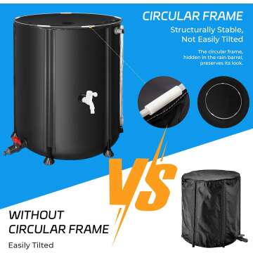 50 Gallon BPA Free Rainwater Collection Barrel