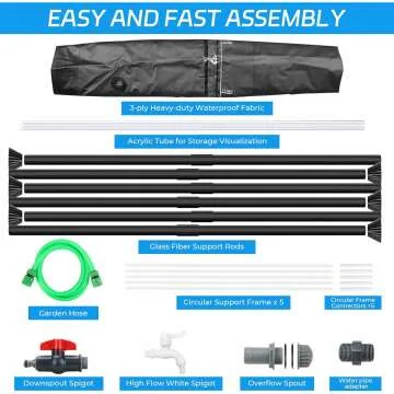 50 Gallon BPA Free Rainwater Collection Barrel