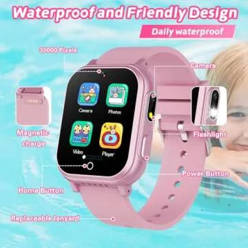 Kids Waterproof Smart Watch for Ages 5-12 with Games