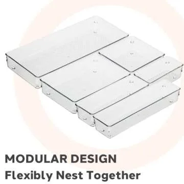 Oggi Clear Drawer Organizer - Versatile & Stylish Storage Solution