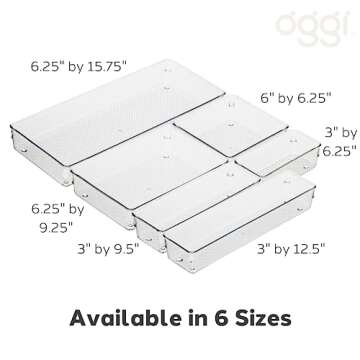 Oggi Clear Drawer Organizer - Versatile & Stylish Storage Solution