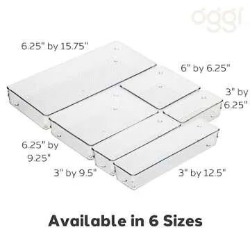Oggi Clear Drawer Organizer - Versatile & Stylish Storage Solution