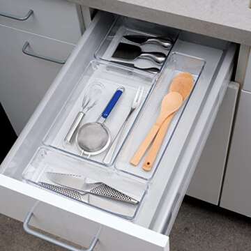 Oggi Clear Drawer Organizer - Versatile & Stylish Storage Solution