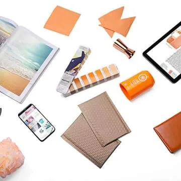 Metronic 4x8 Bubble Mailers, Bronze Brown Color Shipping Bags, Self-Seal Packaging Bags, Padded Envelopes, Packaging for Business, Lip Gloss, Accessories, Jewelry, Cosmetics, 50-Pack