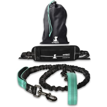 SparklyPets Hands Free Dog Leash for Medium and Large Breeds – Professional Harness with Reflectiv...