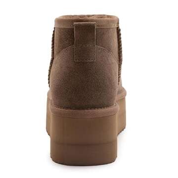 Xiakolaka Women's Classic Platform Mini Boots - Stylish Comfort