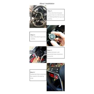 Red ABS Engine Start Stop Button for Alfa Romeo Giulia Stelvio