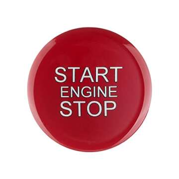 Red ABS Engine Start Stop Button for Alfa Romeo Giulia Stelvio