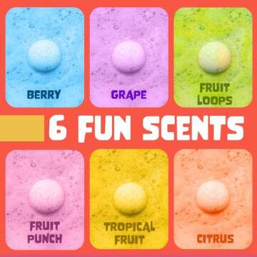 Superhero Boys Bath Bombs with Surprise Hero Toys Inside (12 Pack) - Large Bubble Bomb, Fruity Scents, Relaxing Aromas - Ideal Birthday Gift for Kids by Two Sisters