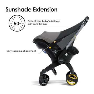 Doona Sunshade Extension - Compatible with Doona Car Seat & Stroller
