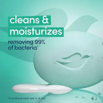 Dove Beauty Bar Soap Antibacterial Care 2 Count For Clean, Moisturized Skin, Removes Bacteria 3.75 oz