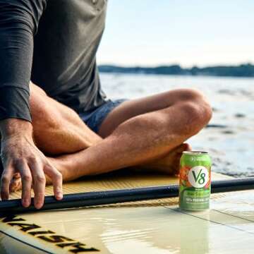 V8 Low Sodium 100% Vegetable Juice - 6 Pack of 11.5 fl oz Cans