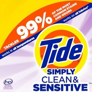 Tide Simply Clean & Sensitive Laundry Detergent, 89 Loads