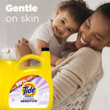 Tide Simply Clean & Sensitive Laundry Detergent, 89 Loads