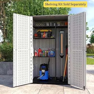 Weather-Resistant Multi-Purpose Outdoor Storage Shed