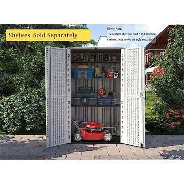 Weather-Resistant Multi-Purpose Outdoor Storage Shed