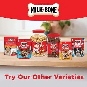 Milk-Bone MaroSnacks Dog Treats, Peanut Butter, 40 Ounce with Real Bone Marrow and Calcium