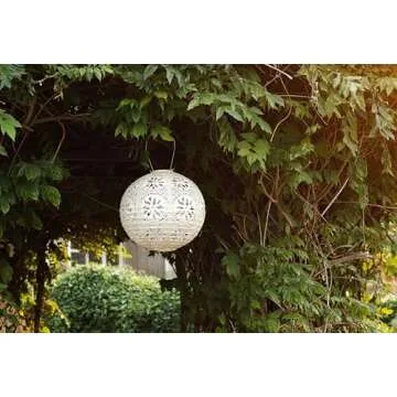 Allsop Home Garden 31598 Solar Lighting, 12X12, Pearl