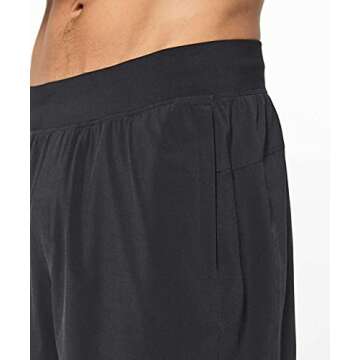 Lululemon Athletica Men's T.H.E. Short 11 Linerless (7 BLK (Linerless), M)