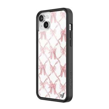 Wildflower Cases - Compatible with Apple iPhone 13/14 | Protective Black Bumper, 4ft Drop Test Certi...