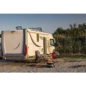 Outland Living 870 Premium Auto-Ignition Smokeless Outdoor Portable Propane Fire Pit with Cover & Carry Kit, 19-inch 58,000 BTU, Black