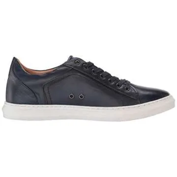 Steve Madden Men's SHOWTYME Sneaker, Navy Leather, 7.5 M US
