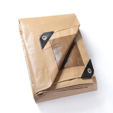 Heavy Duty Waterproof Tarps 6x8 Feet Beige/Khaki