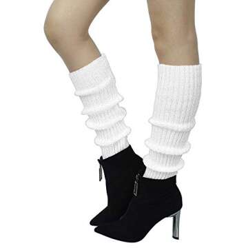 SUNTRADE Leg Warmers for Women & Girls - Ribbed Cuffs