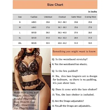 Avidlove Lingerie Set Sexy Bra and Garter Belt