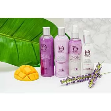 Design Essentials Agave & Lavender Moisturizing Hair Bath, Sulfate-Free Shampoo- Blow-Dry & Silk Press Collection - 12oz