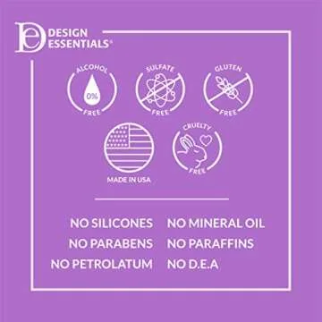 Design Essentials Agave & Lavender Moisturizing Hair Bath, Sulfate-Free Shampoo- Blow-Dry & Silk Press Collection - 12oz