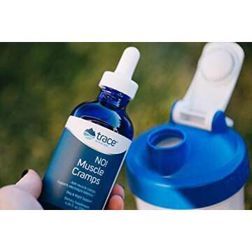 Trace Minerals NO! Muscle Cramps - Supports Dehydration & Aids Against Muscle Cramps - Electrolyte Support to Aid Endurance - Liquid Supplement with Magnesium & Potassium - 4.06 fl oz (60 Servings)