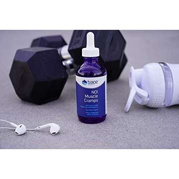Trace Minerals NO! Muscle Cramps - Supports Dehydration & Aids Against Muscle Cramps - Electrolyte Support to Aid Endurance - Liquid Supplement with Magnesium & Potassium - 4.06 fl oz (60 Servings)