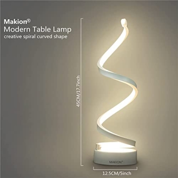 Buy Makion Spiral LED Table Lamp - Unique Modern Design