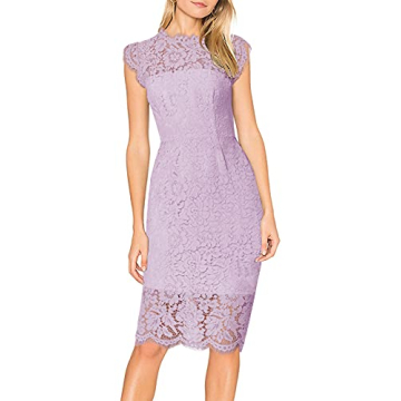 MEROKEETY Women's Sleeveless Formal Dress Cocktail Evening Bridesmaid Wedding Guest Midi Dress, Ligh...